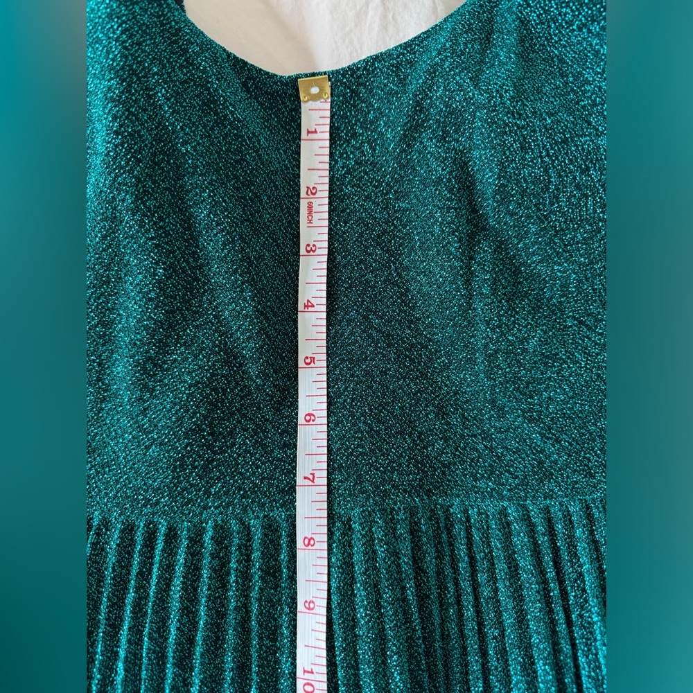 Whistles Regina Pleated Sparkle Dress - Picture 10 of 11